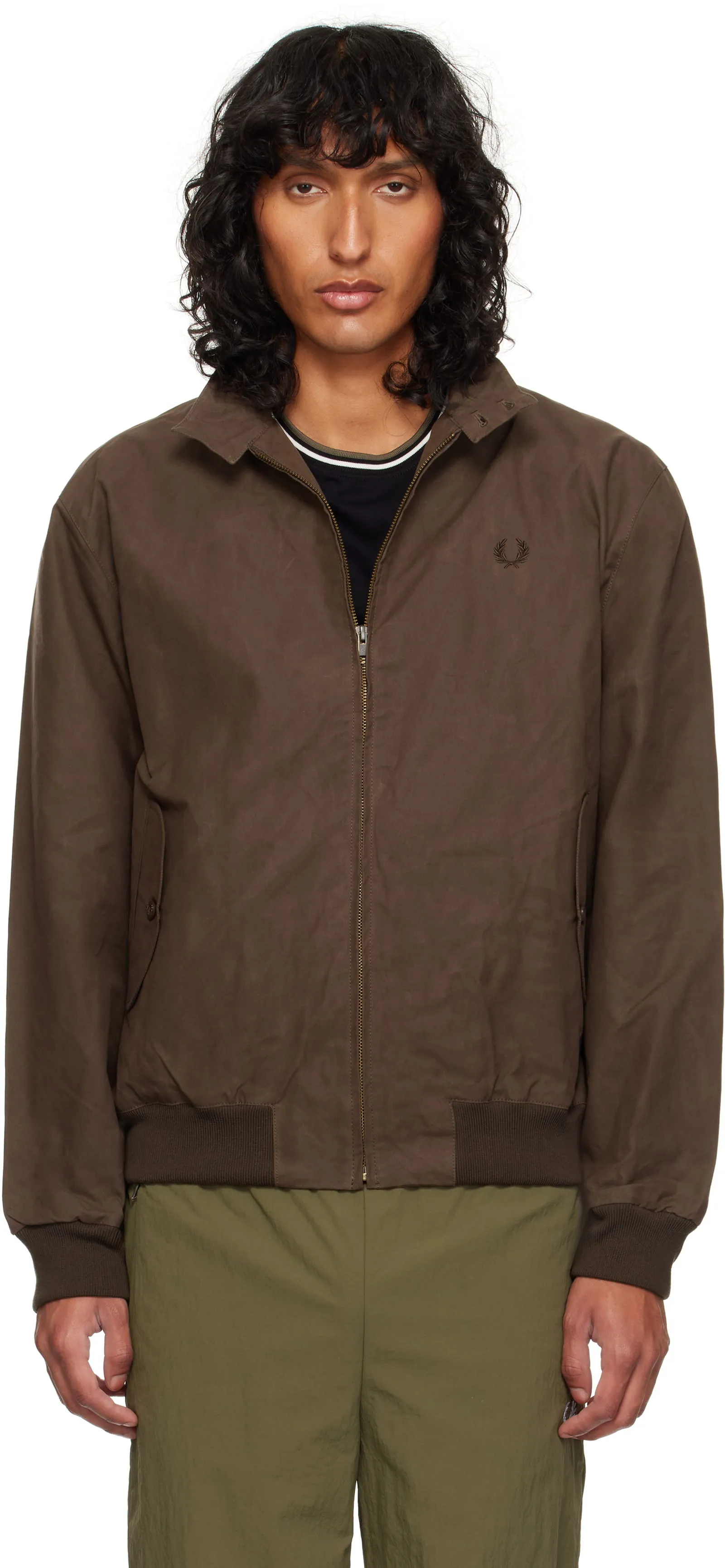 Fred Perry Waxed Harrington Jacket