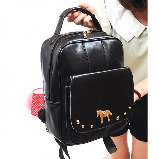Fresh Pony Rivet  College Backpack & Handbag