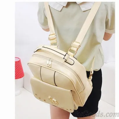 Fresh Pony Rivet  College Backpack & Handbag