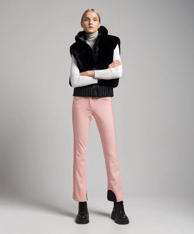 Goldbergh Broore Ski pink ski pants with stripes