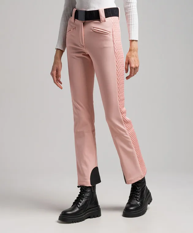 Goldbergh Broore Ski pink ski pants with stripes