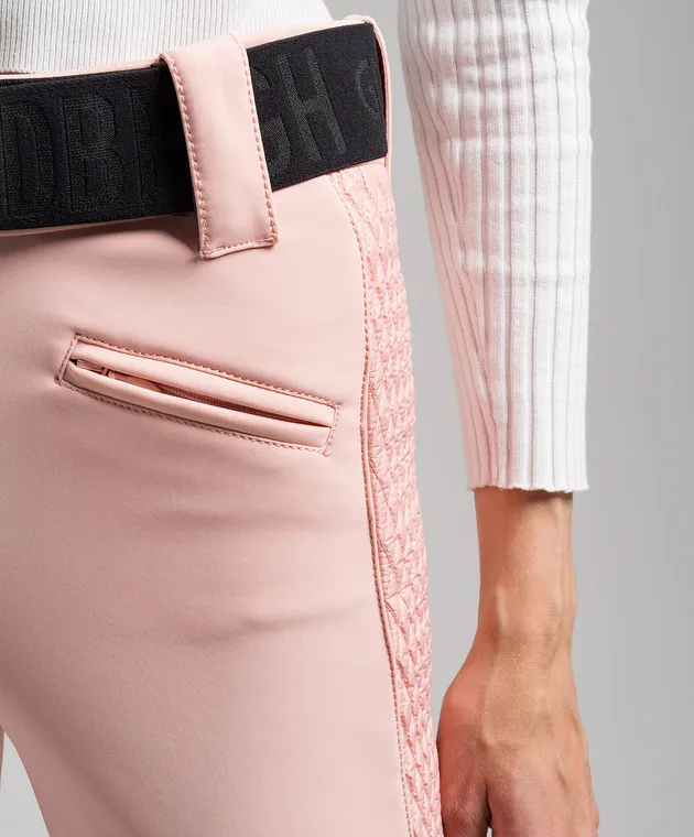 Goldbergh Broore Ski pink ski pants with stripes