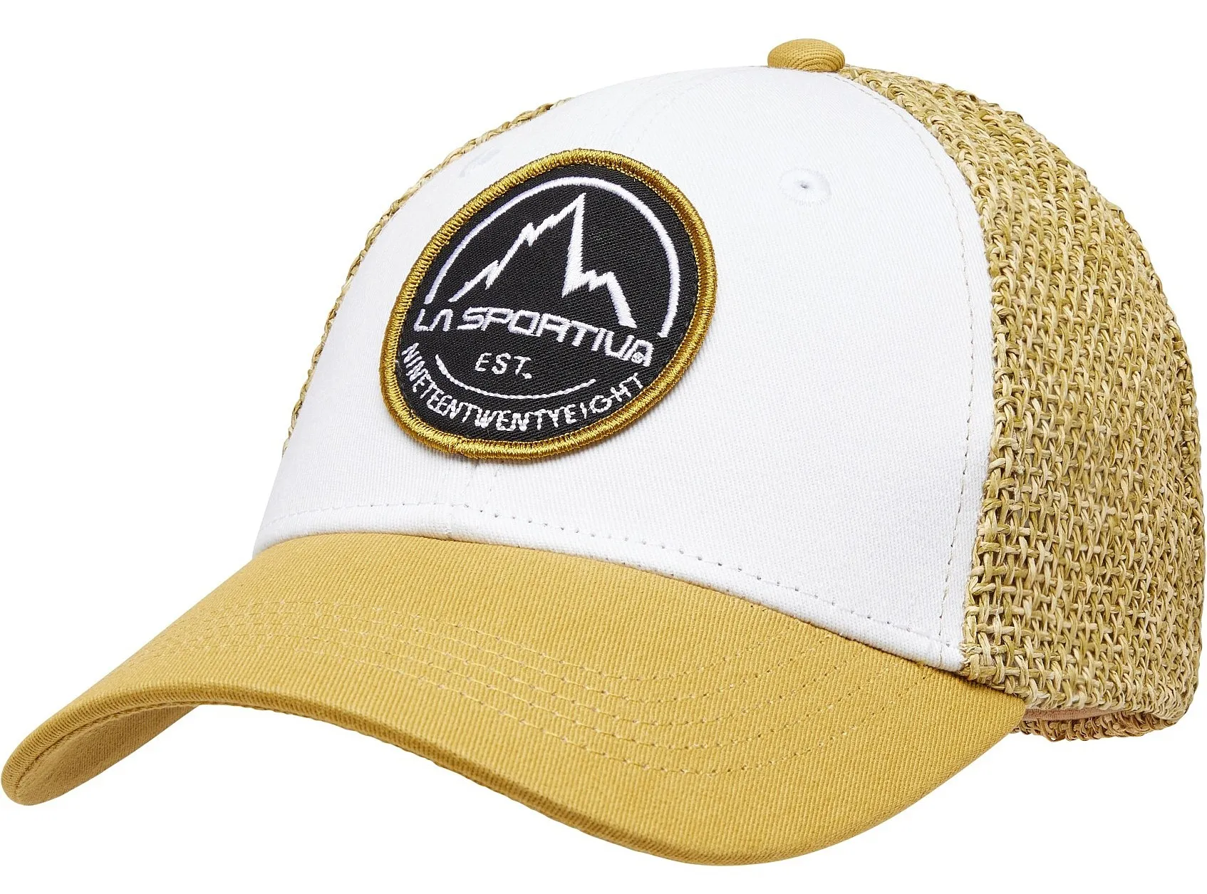 gorra con visera La Sportiva Belayer Cap - White/Savana