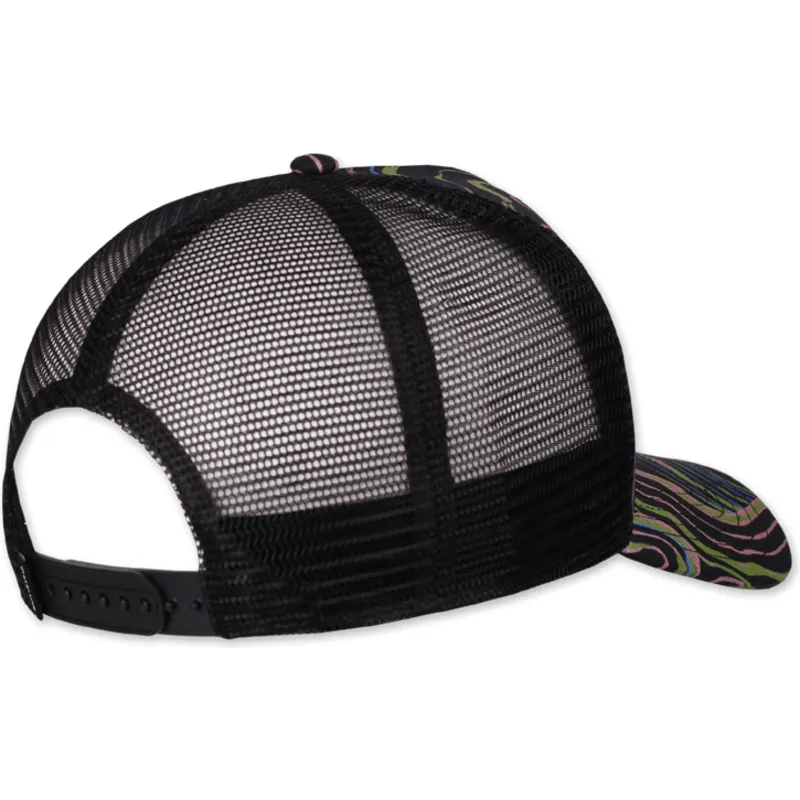 Gorra trucker negra Arty Waves HFT de Djinns