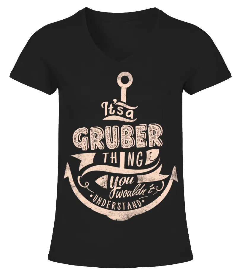 GRUBER Name - It's a GRUBER Thing Camiseta cuello pico Mujer