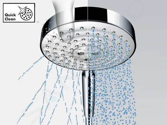 Hansgrohe Pulsify Select - Conjunto de cabezal de ducha, 3 chorros, EcoSmart, barra 67 cm y manguera, negro matee 24161670