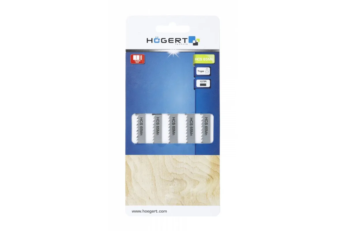 Hoja de sierra de corte limpio para madera 10TPI 100mm 5 uds.