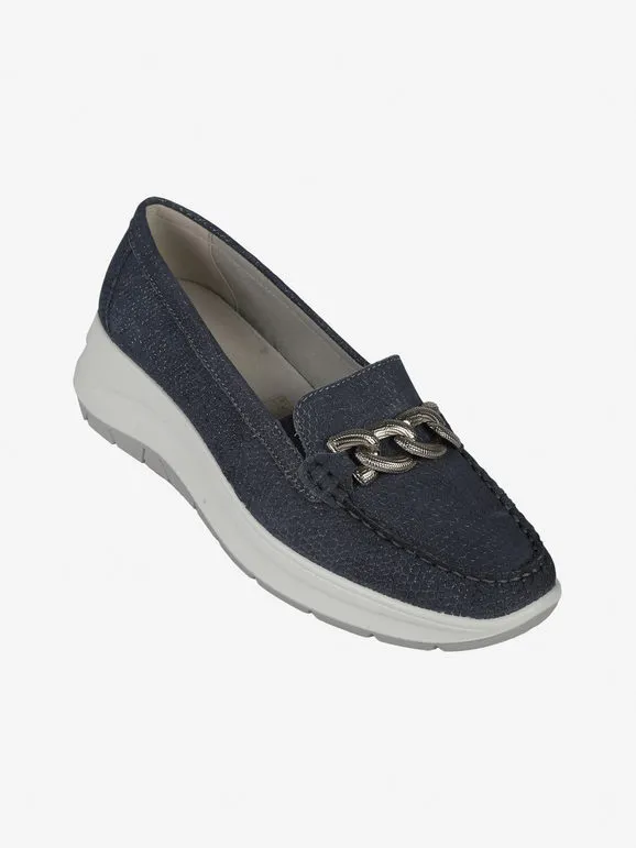 Igi&Co Mocasines mujer piel con cuña