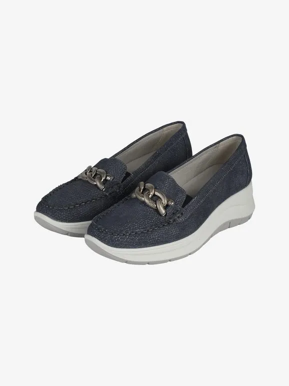Igi&Co Mocasines mujer piel con cuña