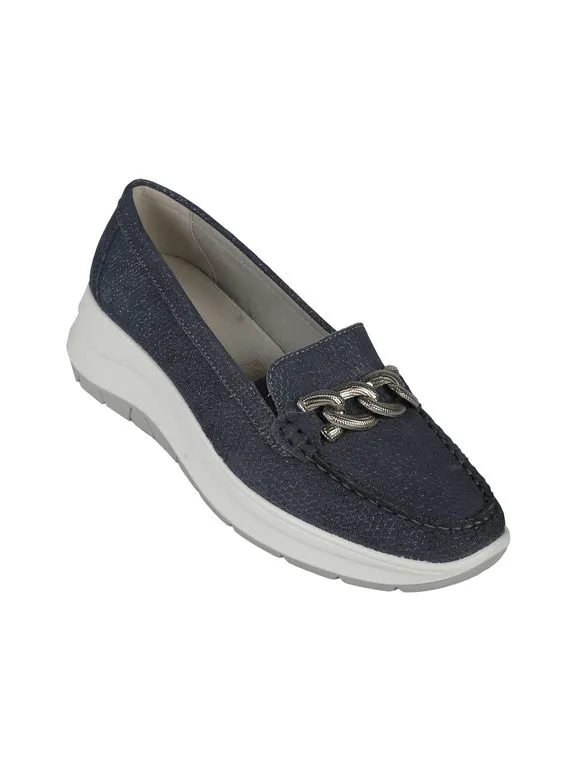 Igi&Co Mocasines mujer piel con cuña