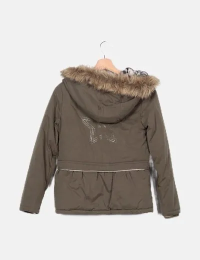 IKKS Chaqueta verde combinada