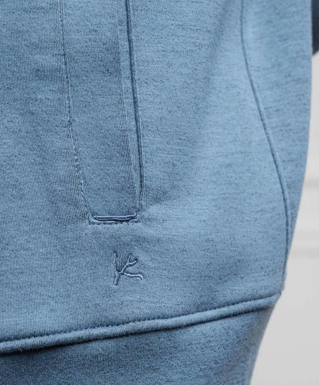 ISAIA Blue sports jacket with a logo