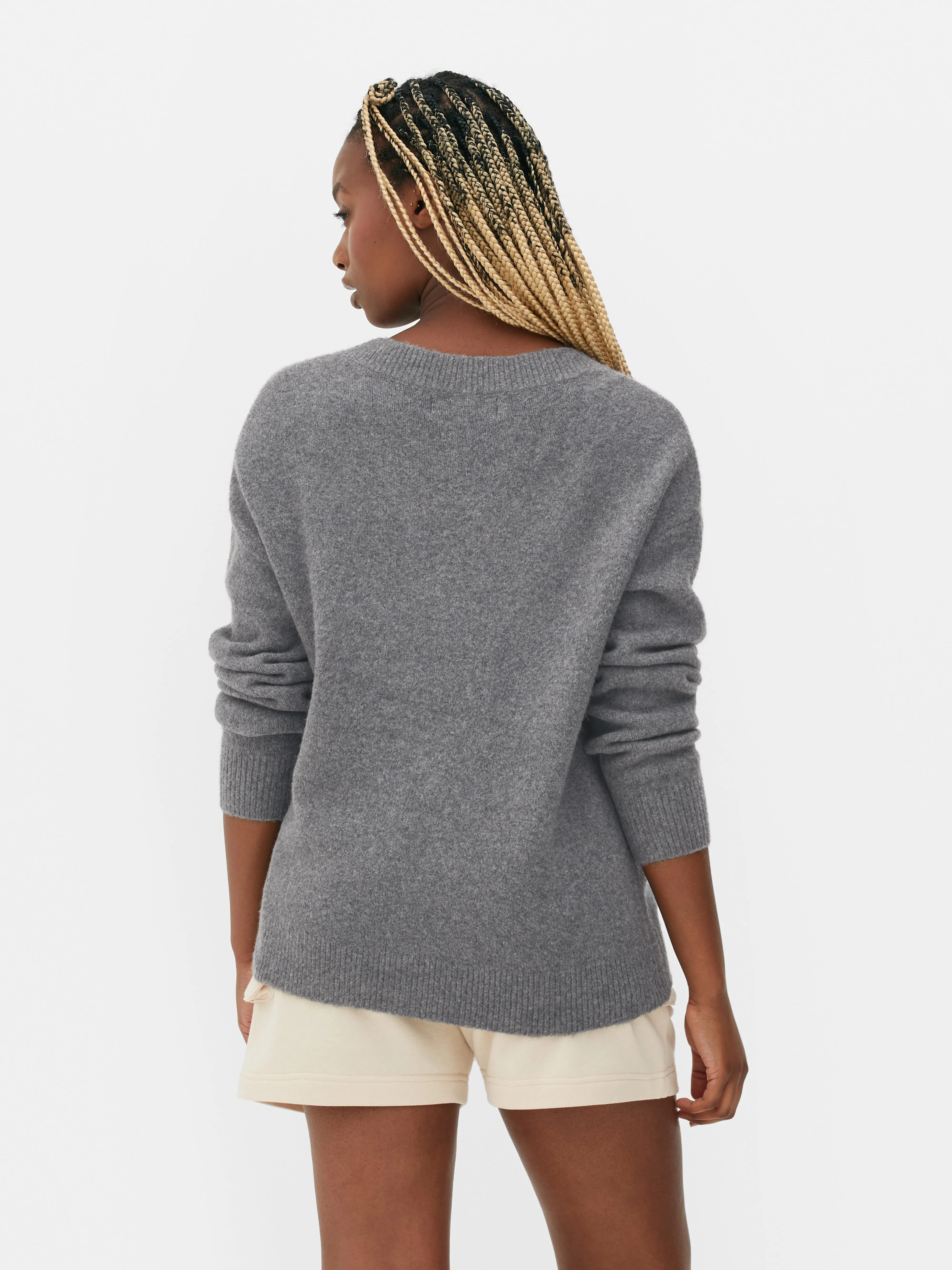 Jersey con cuello de pico