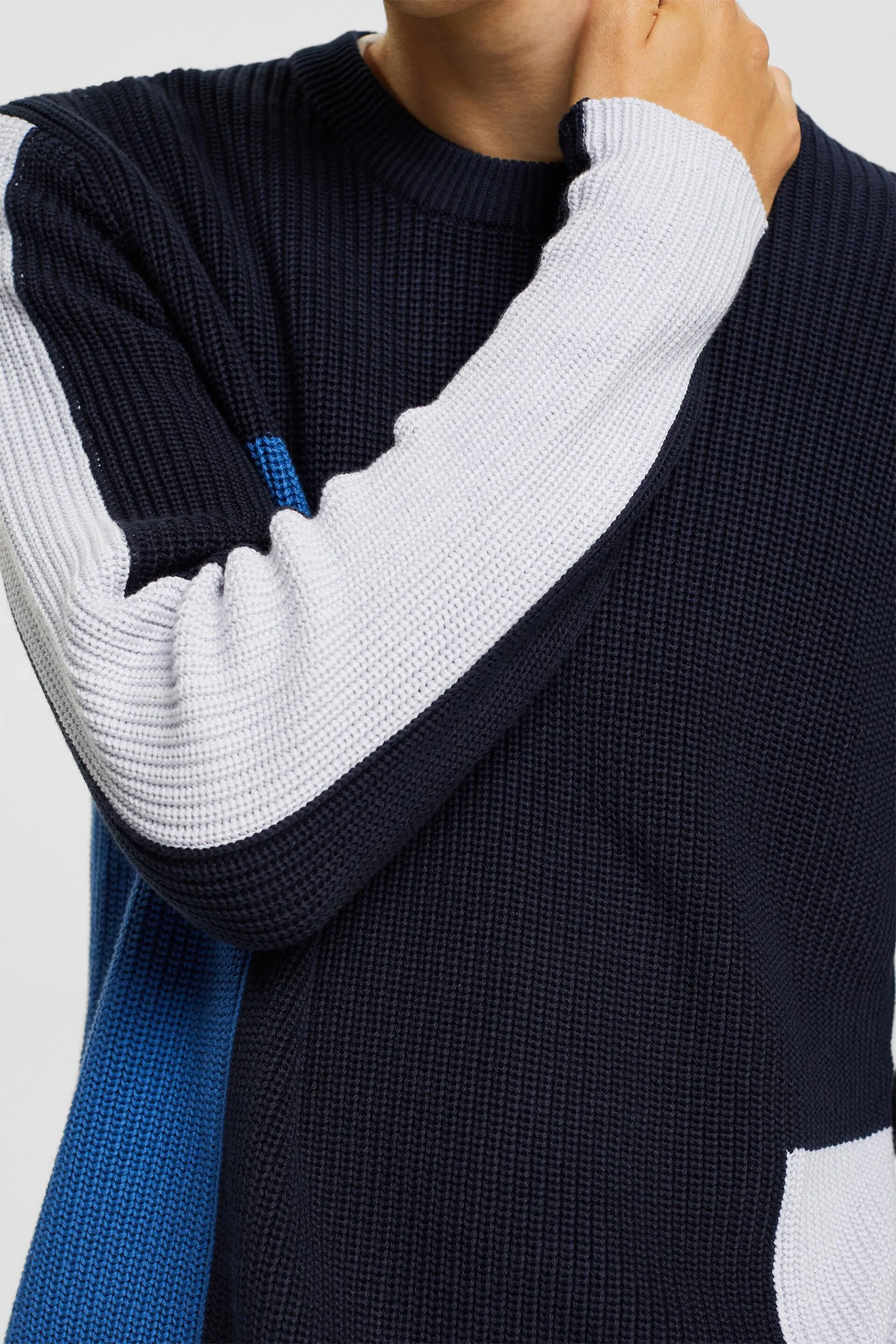 Jersey de punto con bloques de color