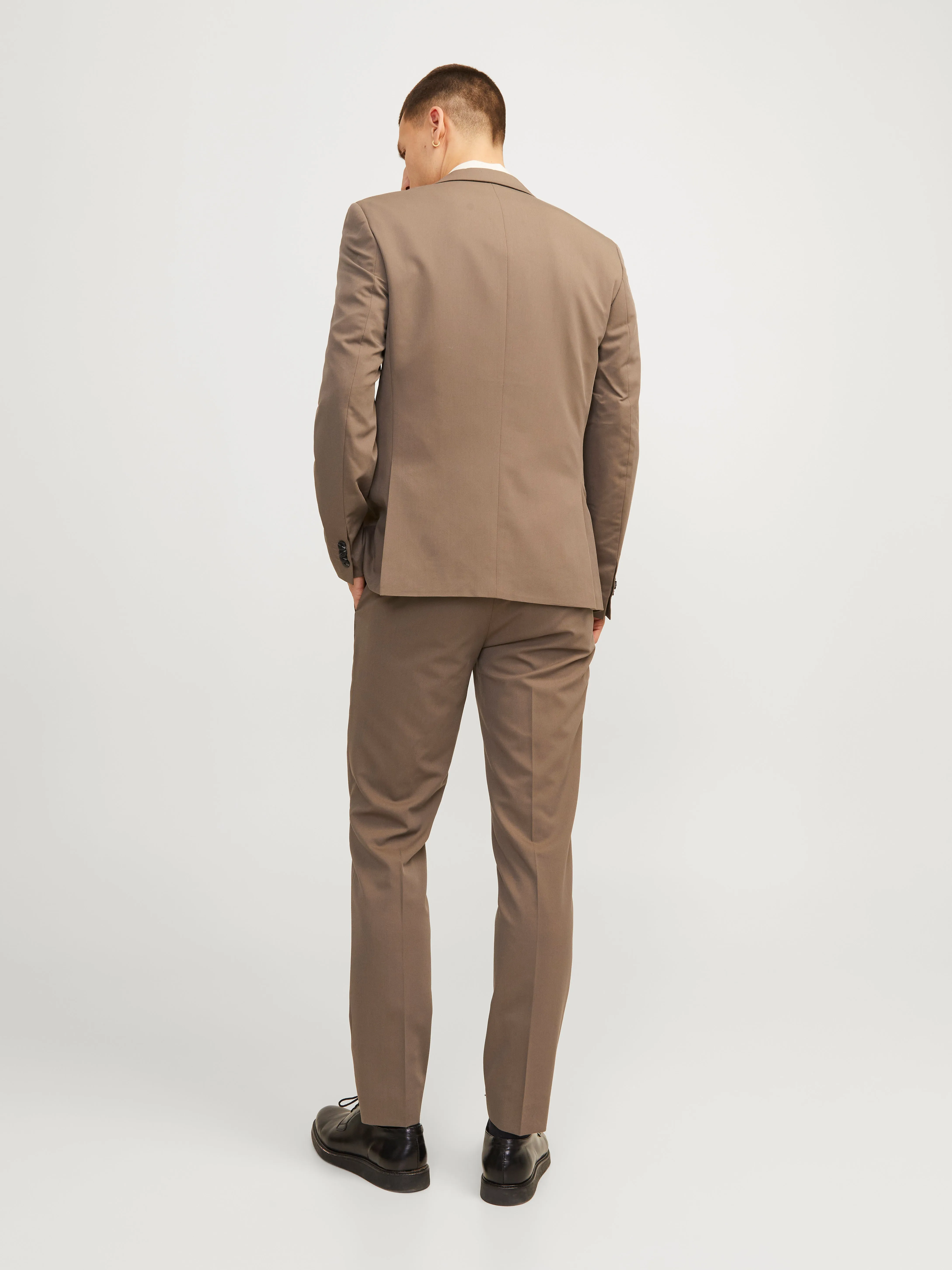 JPRFRANCO Pantalones de vestir Corte super slim | Marrón intermedio | Jack & Jones®