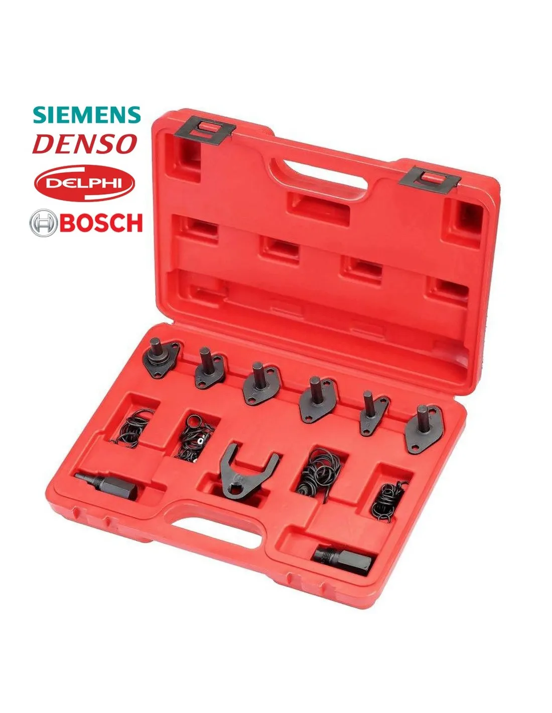 KIT DE FALSOS REGULADORES PARA BOMBA INYECTORA COMMON RAIL DELPHI, BOSCH, DENSO Y SIEMENS