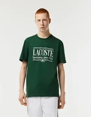 Lacoste Camiseta de hombre Lacoste regular fit en tejido de punto