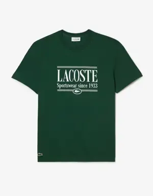 Lacoste Camiseta de hombre Lacoste regular fit en tejido de punto