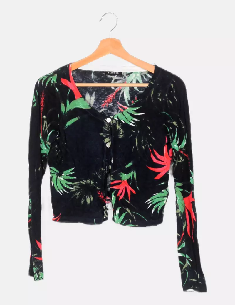 Lanidor Chaqueta estampada azul marino