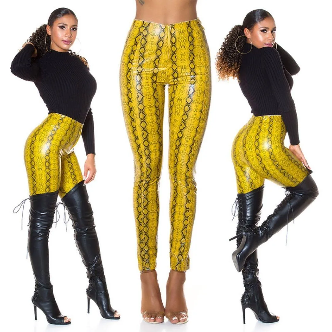 Leggings serpiente Amarillo
