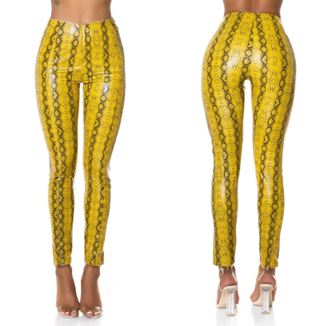 Leggings serpiente Amarillo
