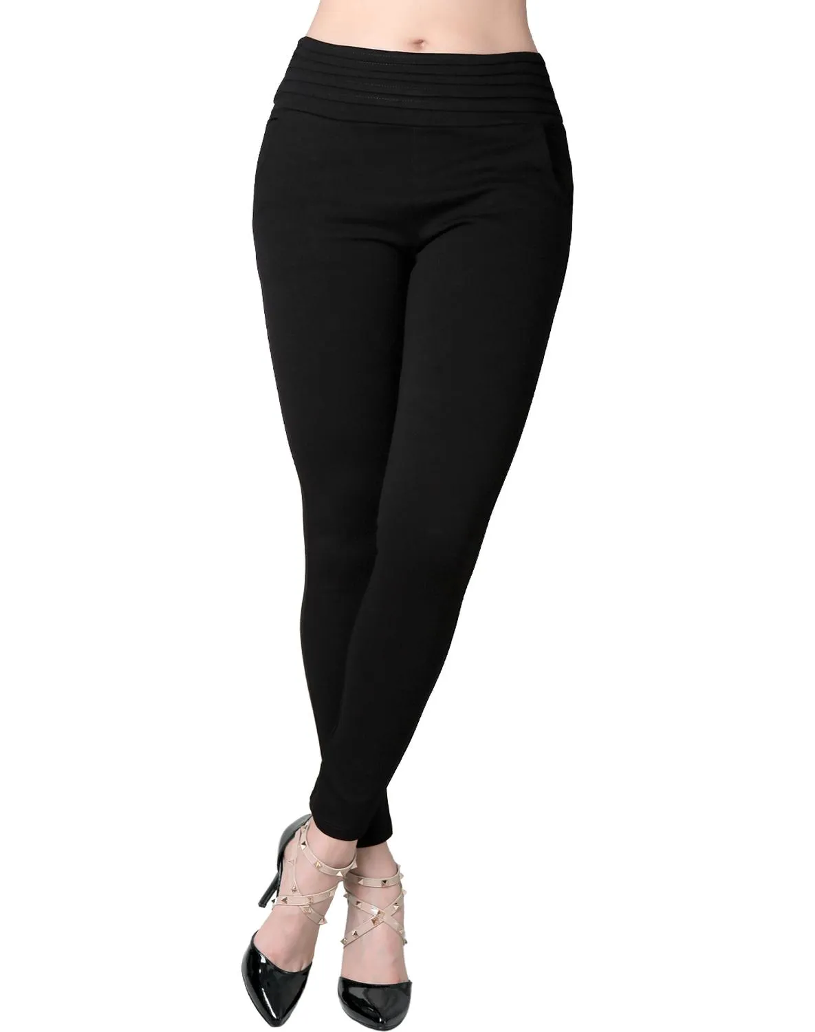 Leggins Mujer Casual Negro Stfashion 72600064