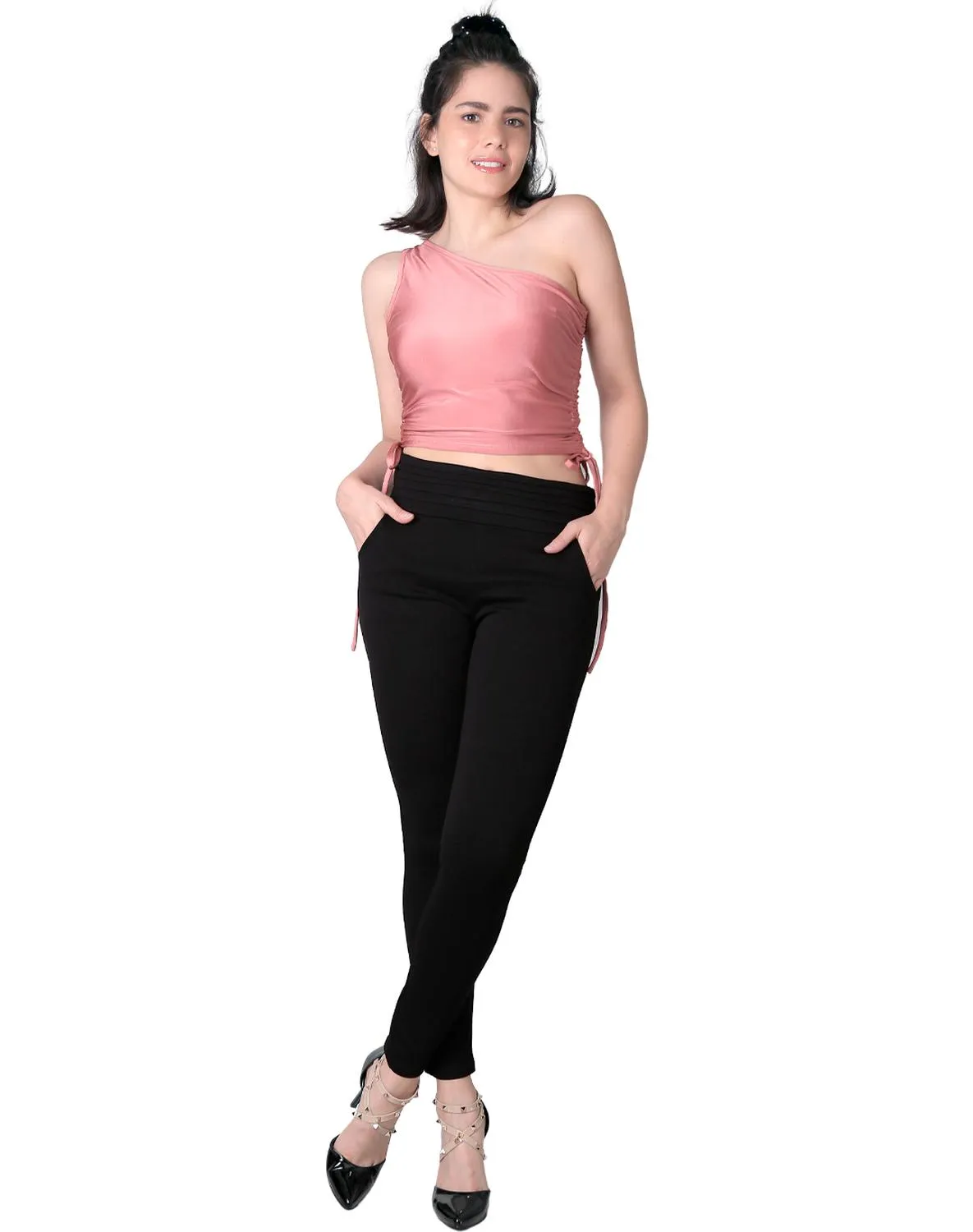 Leggins Mujer Casual Negro Stfashion 72600064