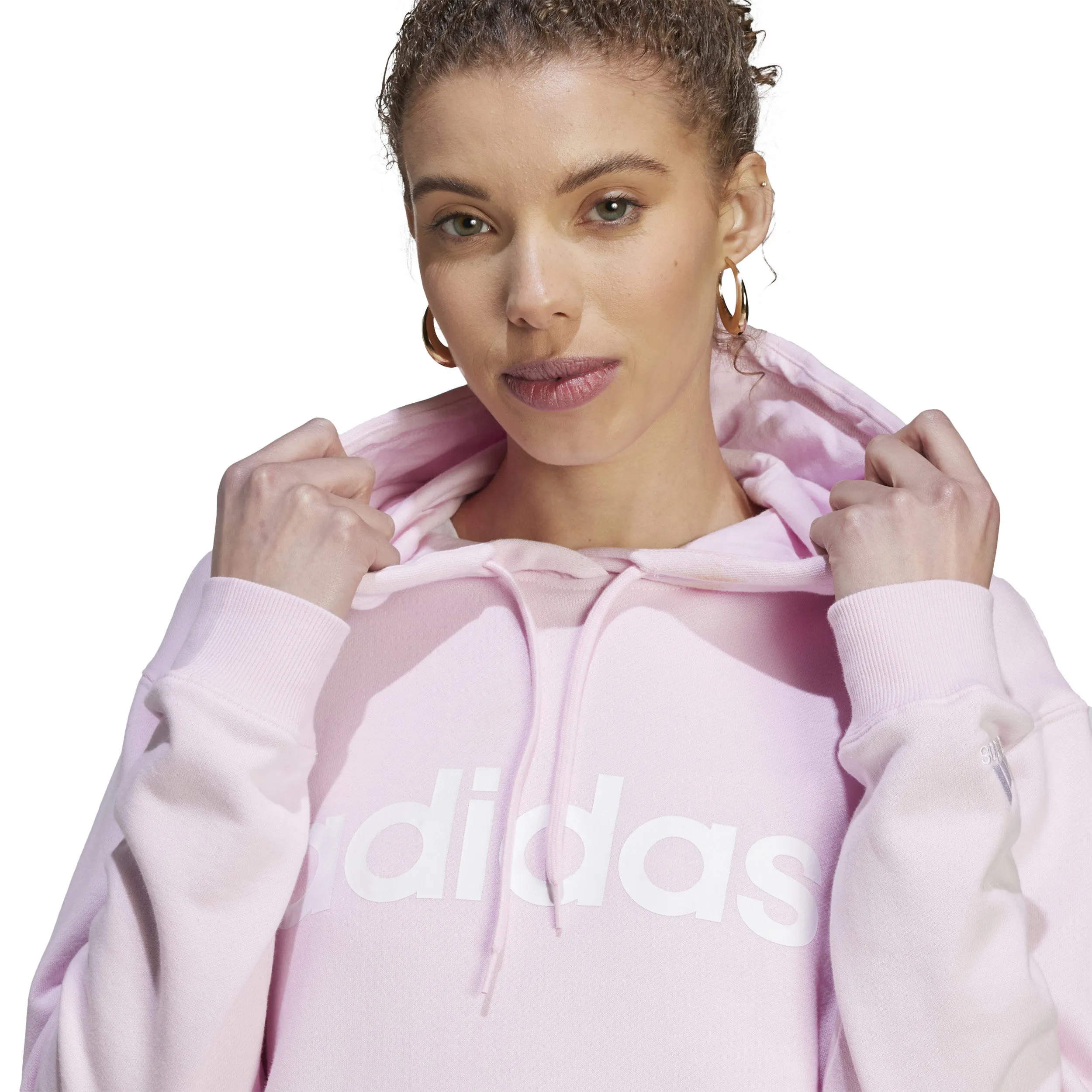 Linear French Terry Sudadera Con Capucha Mujeres
