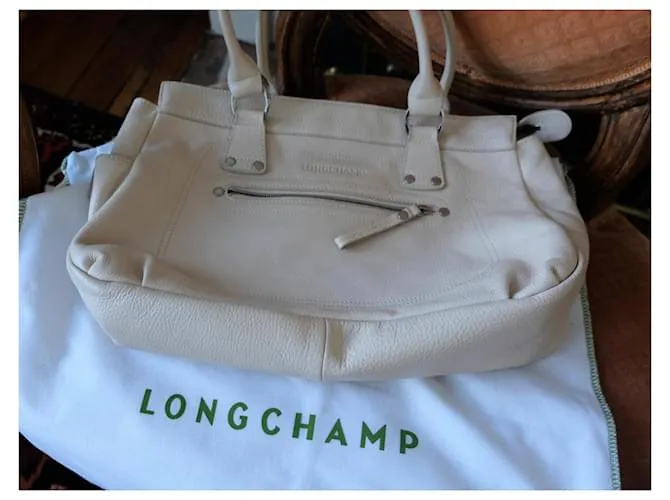 Longchamp patrón vintage Crema 