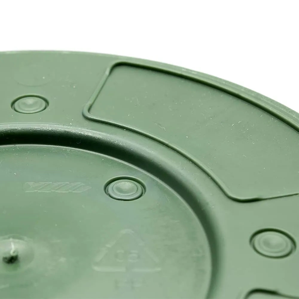 Macetero Redondo De Plastico 35 Cm Verde