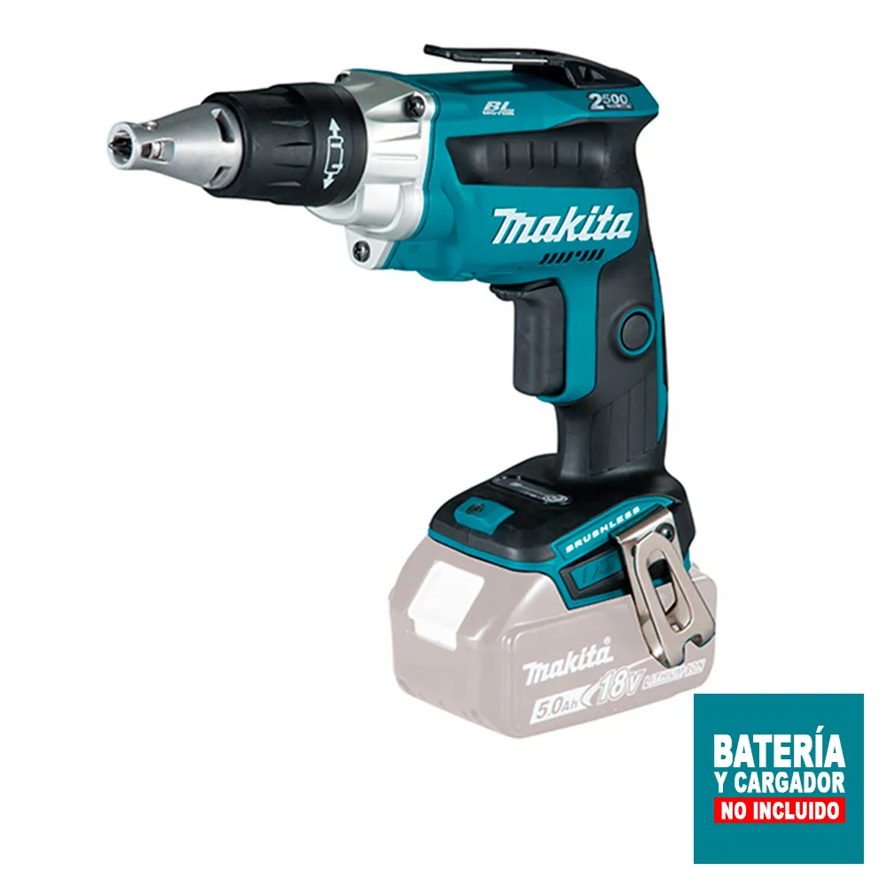 Makita Atornillador Drywall 1/4″ 18v BL DFS250Z Sin Batería