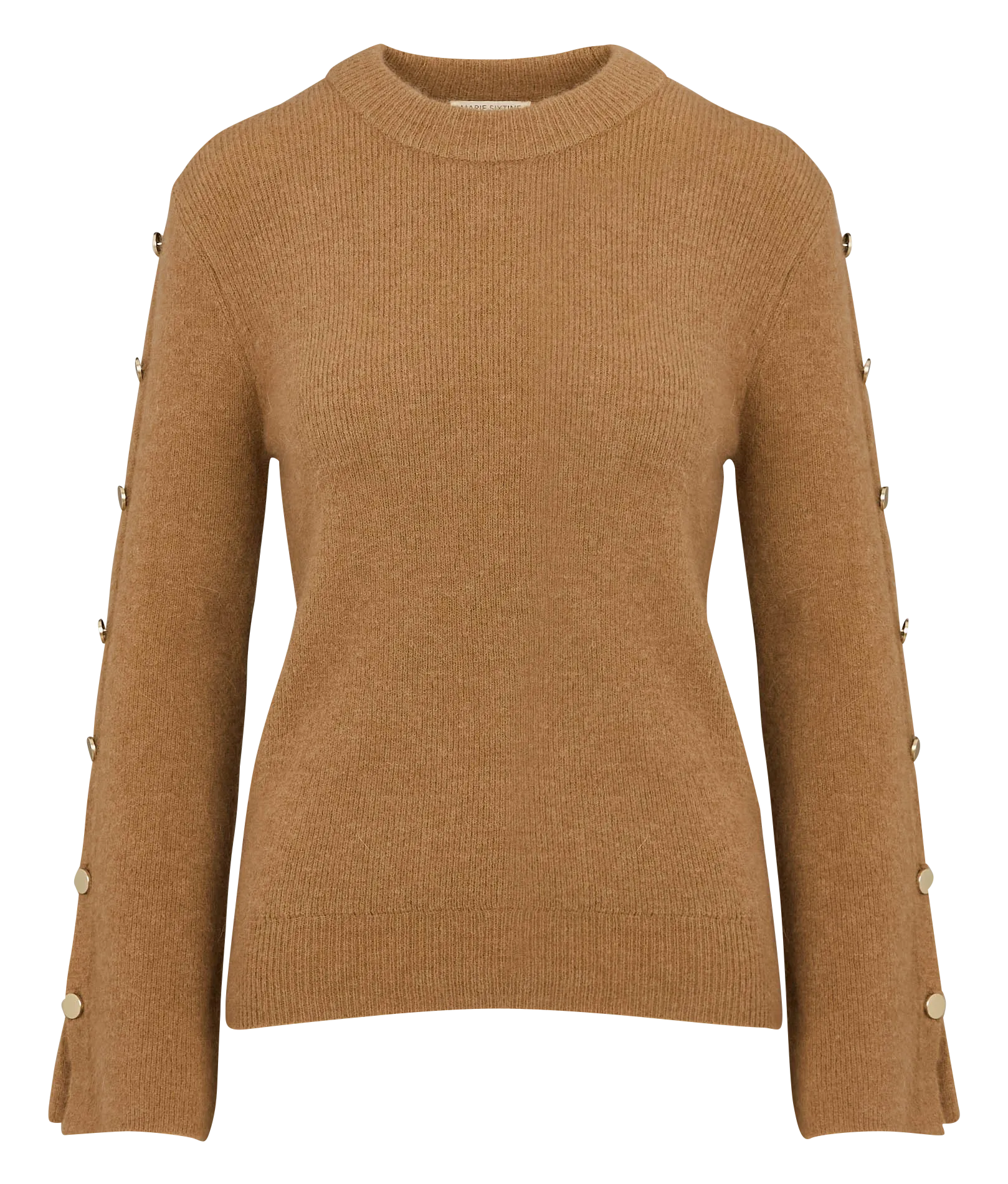 MARIE SIXTINE ARISTIDE - Jersey recto con cuello redondo en marron