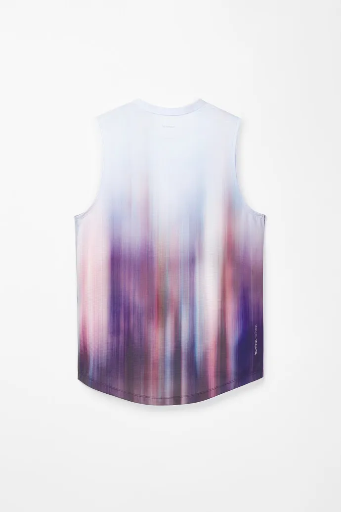 Men’s Race Tank Camiseta carreras sin mangas slim-fit multicolor para hombre