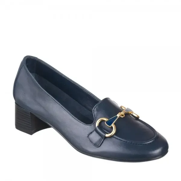 Mocasin de piel con tacón Maria jaen 8004-200
