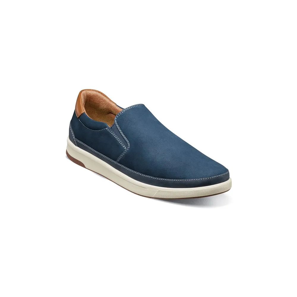 Mocasines Casual Navy Crossover Double Gore Slip