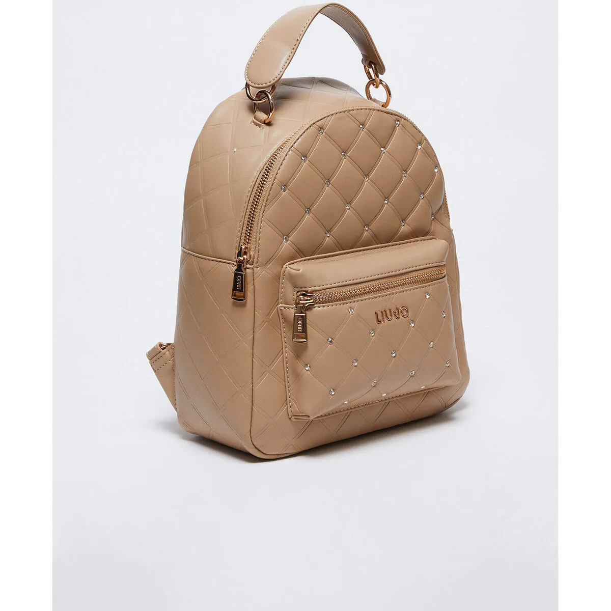 Mochila acolchada con strass