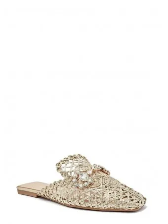 Mule Trenzado Strass ANJALEE Dorado