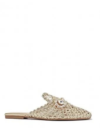 Mule Trenzado Strass ANJALEE Dorado