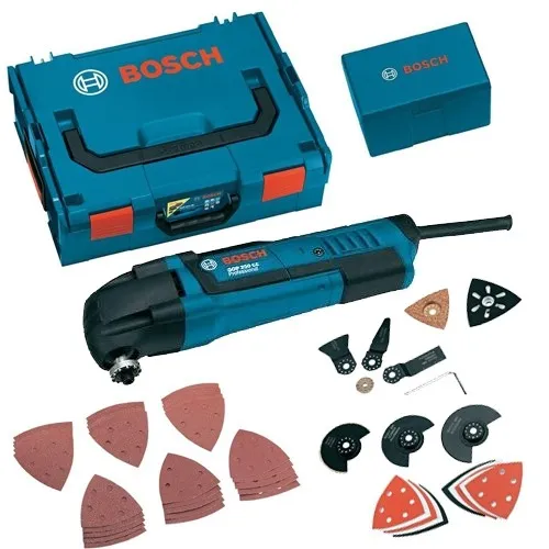 Multi-herramienta Bosch GOP 250 CE + Accesorios + LBOXX