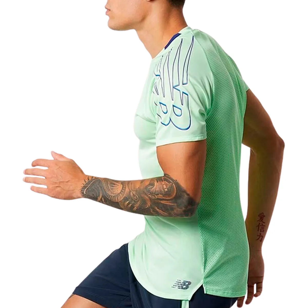 New Balance Remera Printed Fast Flight-hombre – N2r065025404