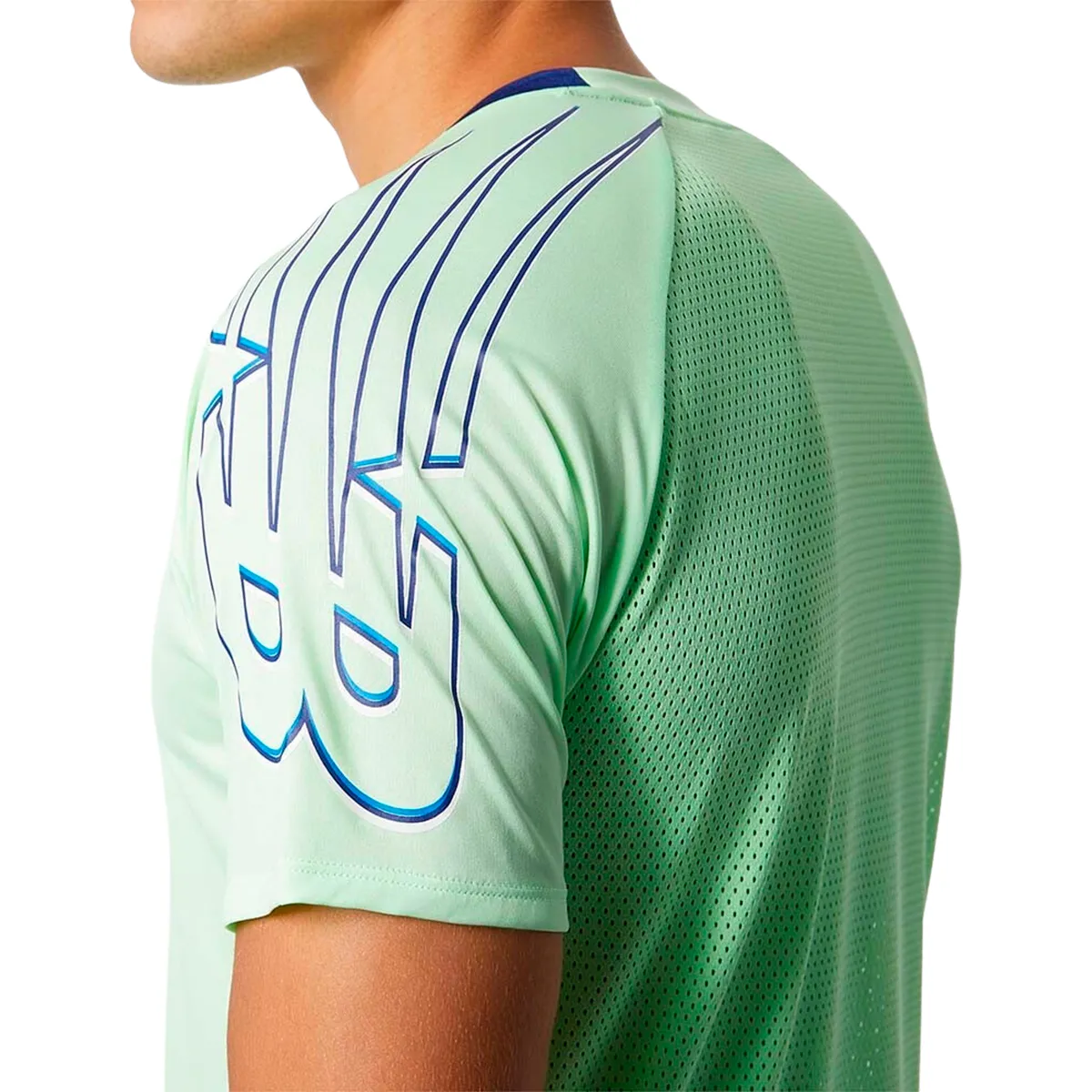 New Balance Remera Printed Fast Flight-hombre – N2r065025404