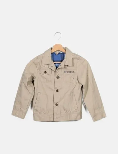 NKY Chaqueta beige abotonada