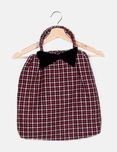 NoName Bolso tricolor detalle lazo
