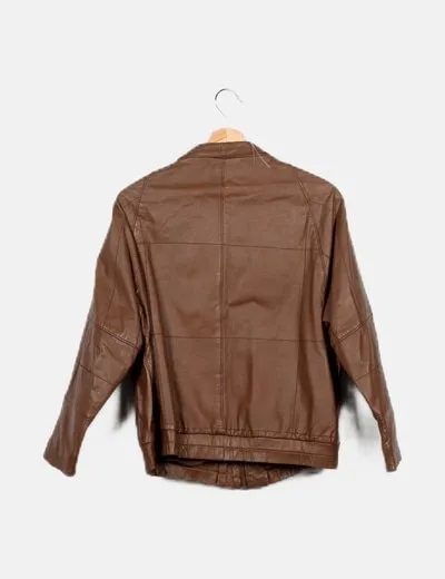 NoName Chaqueta biker marrón