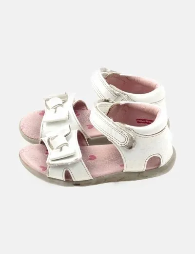 NoName Sandalia blanca detalle lazo