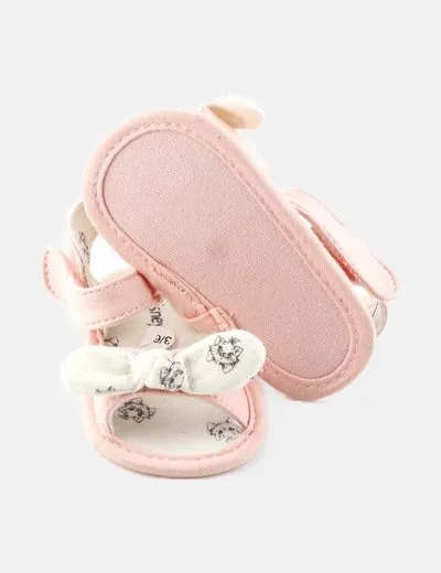 NoName Sandalia rosa detalle lazo