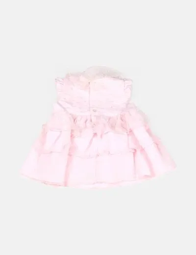 NoName Vestido de tul rosa detalle lazo