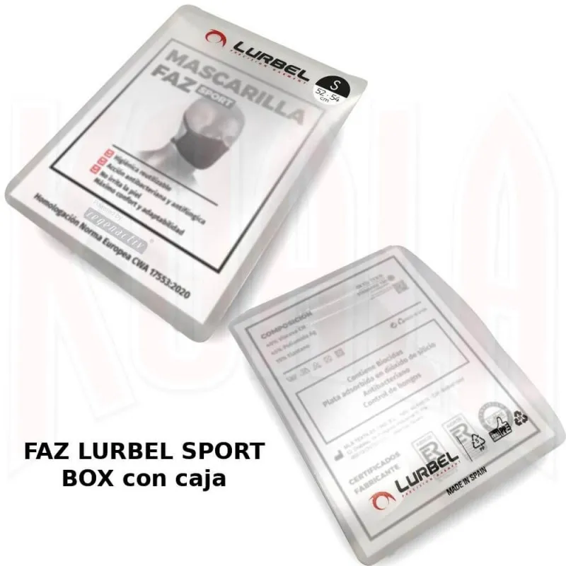 Nueva Mascarilla deportiva FAZ LURBEL SPORT BOX con caja