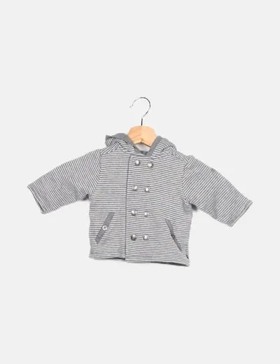 Obaïbi Chaqueta gris rayas