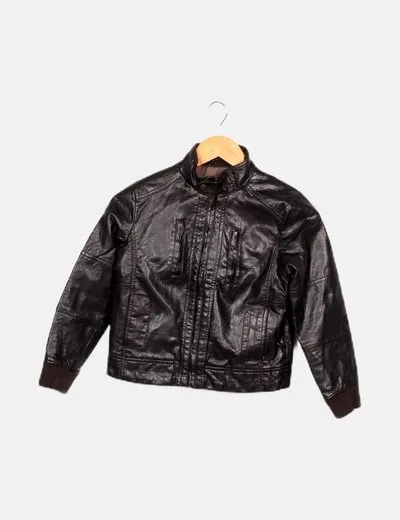 Okaidi Chaqueta biker negra